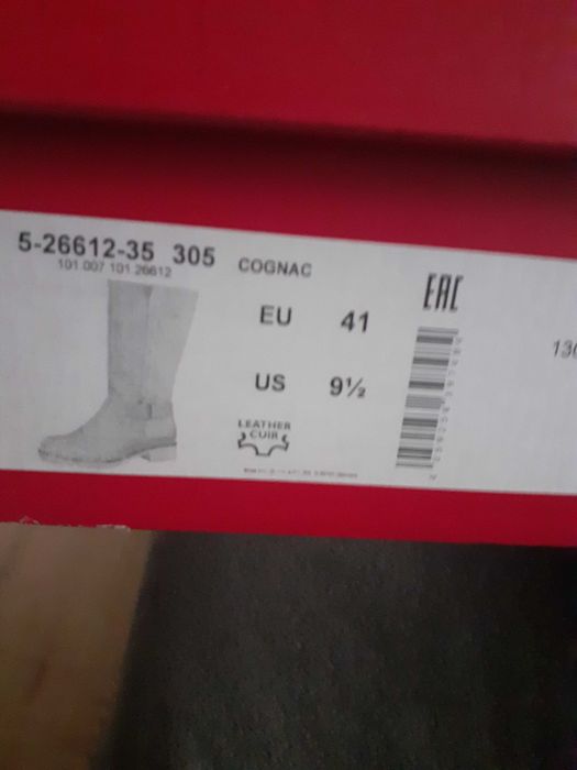 Cizme dama S'Oliver mar 41  piele noi