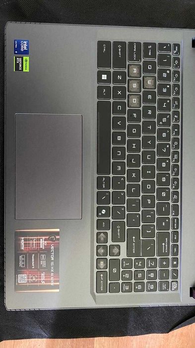 Laptop Gaming MSI Vector 16 Intel Ultra 9 275HX 5.4GHz 16"QHD+32GB 1TB RTX5070Ti 12GB Win 11