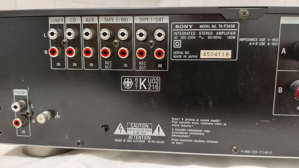Amplificator Sony model TA F345R