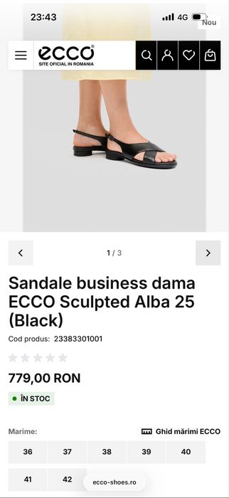 Ecco sandale piele si mocasini piele