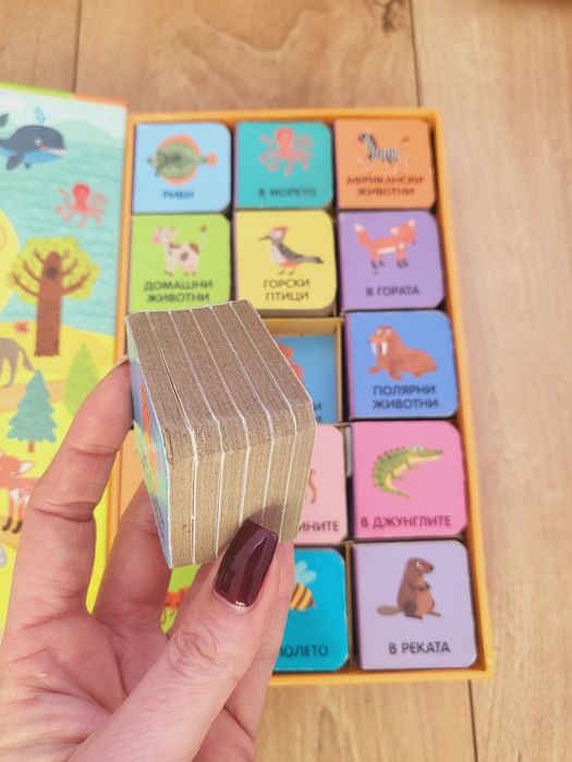 Моята първа библиотека и кубчета за игра и учене