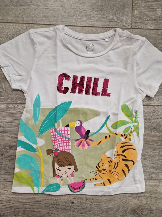 Lot 5 tricouri 128 SMYK COOL CLUB pentru fetite