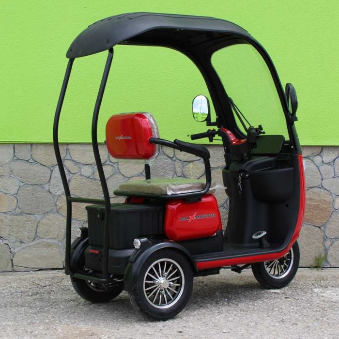 Триместна Електрическа Триколка MaxMotors X3 1800W – RED
