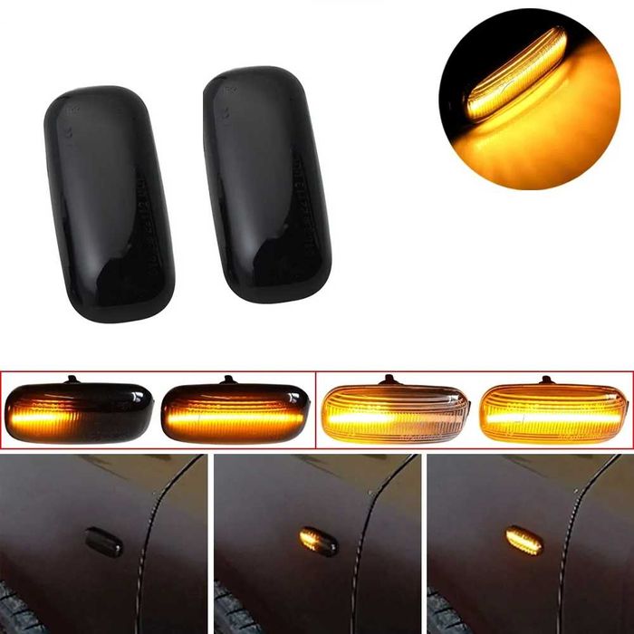 Set Semnalizari Dinamice LED Fumurii Aripa Audi A3 8P, A4 B6 B7 B8, A6