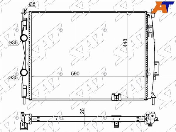 Радиатор Nissan Qashqai