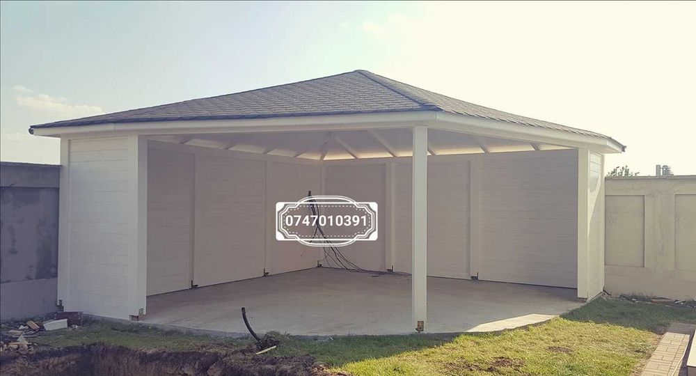 Foisor lemn 4x3m Bucuresti Ilfov montaj 4 ore pergola terasa pavilion