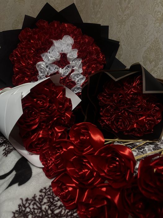 атласные розы/ цветы