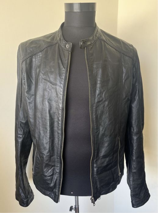 Geaca piele , WIBES , impecabila