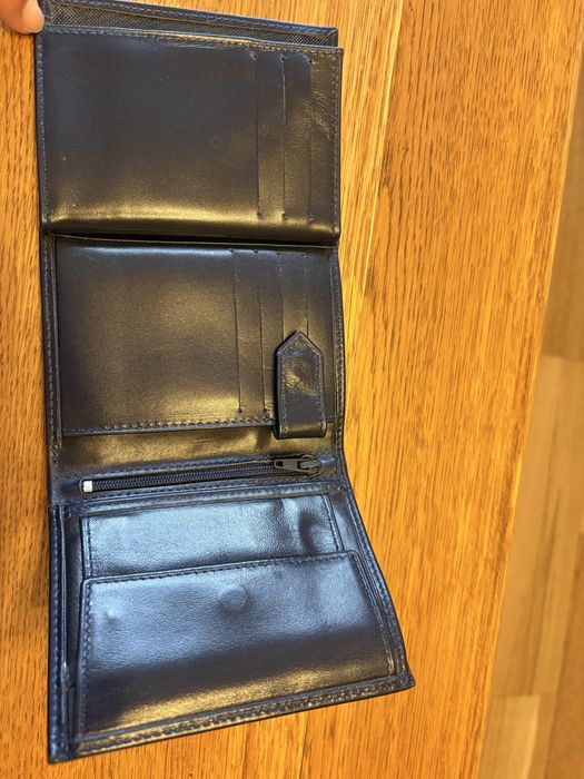 Portofel din piele albastru