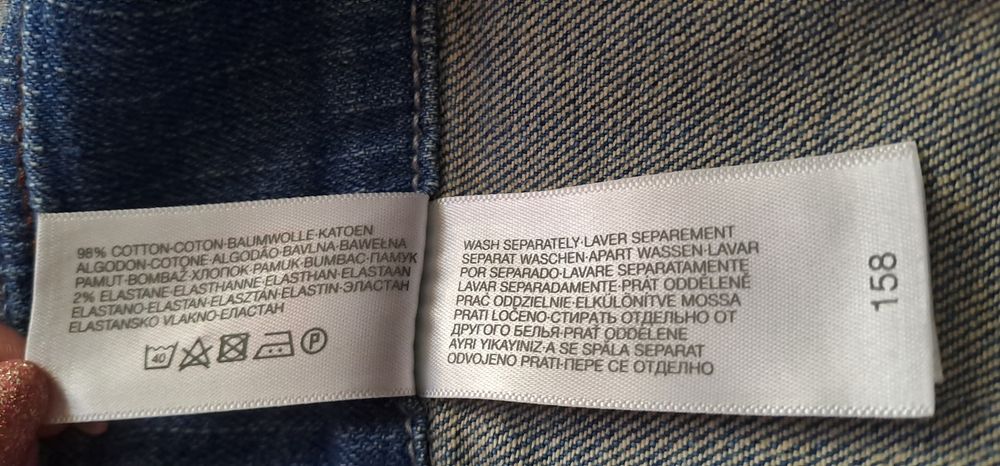 Рокля-дънкова (памук) за височина 158см