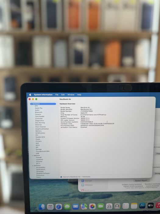 Macbook Air M1 2020 13-inch 512Gb/BATERIE96%/Garantie 12 luni @atsgsm.ro