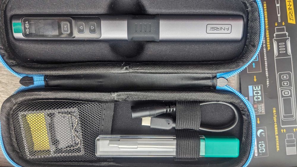 Set Pistol lipit smart Fnirsi HS-02A USB-C letcon + 2 varfuri