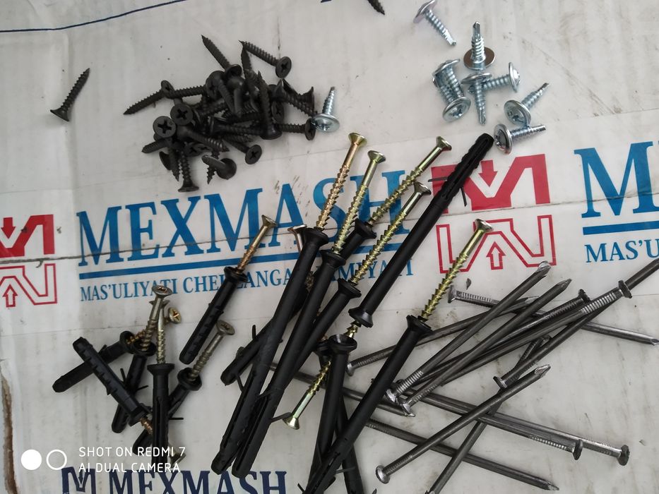 Самарез ,дюбель гвоздь пресс шайбы анкерный  болт шпилька гайка цанга