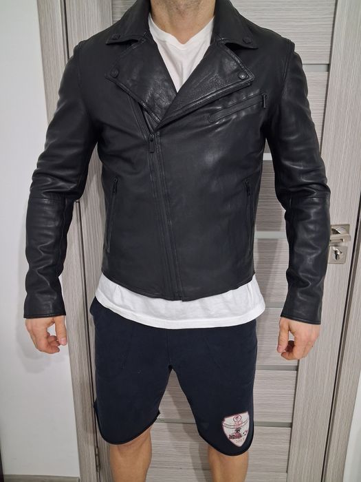 Geaca piele naturala Massimo Dutti, marime L