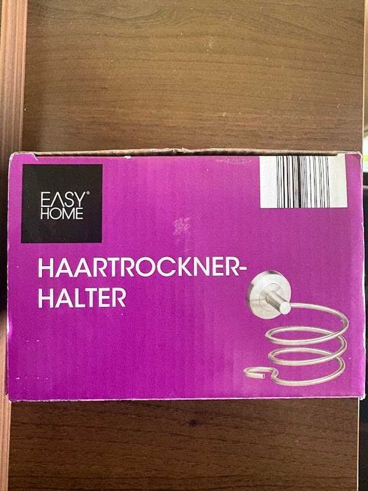 НОВ EASY HOME държач за сешоар – за баня, неразпечатан в опаковка