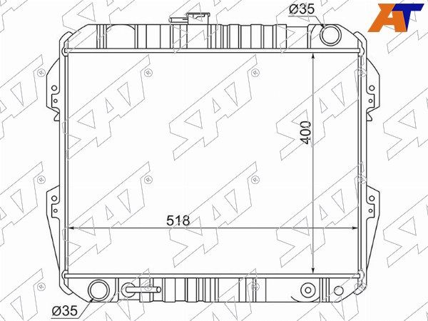Радиатор Toyota 4runner