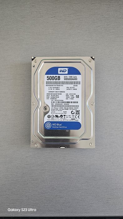 Hard disk WD 500GB 7200rpm 16MB cache