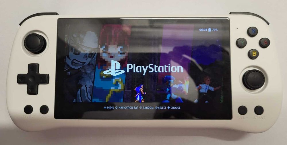 Consola portabila retro Powkiddy X55 alba 64GB+256GB / 2GB RAM