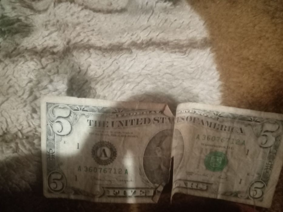 5 долларов 1988 года  серии А