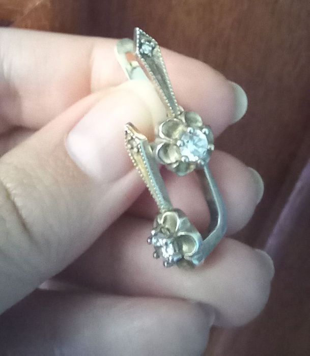Серьги винтаж. 925 пробы