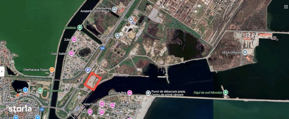 Teren pentru HALA 6.600 mp – POD Navodari, Ecluza – Rompetrol PORT