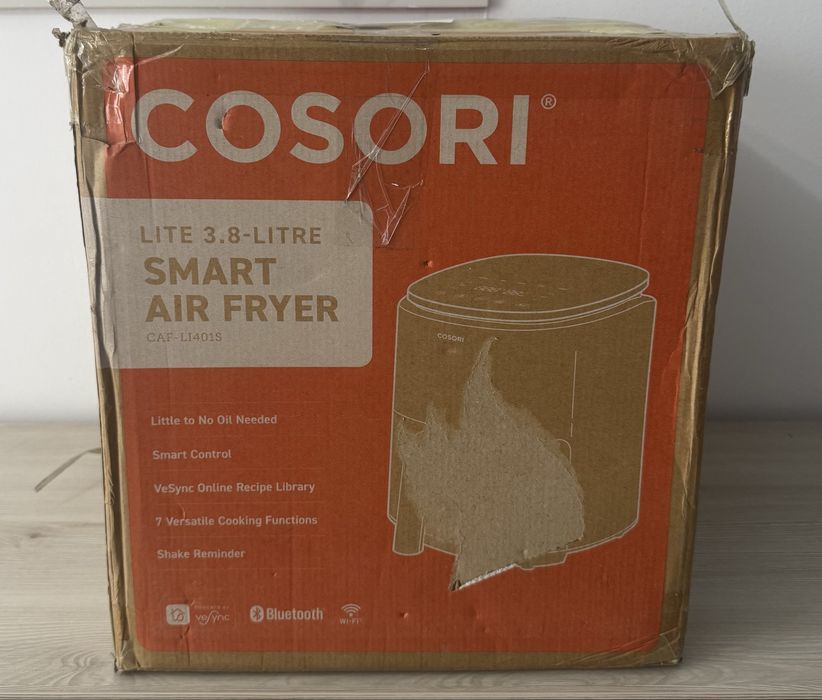 Friteuză cu aer cald Cosori Lite Smart Air Fryer 3.8L WiFi Bluetooth, Nouă