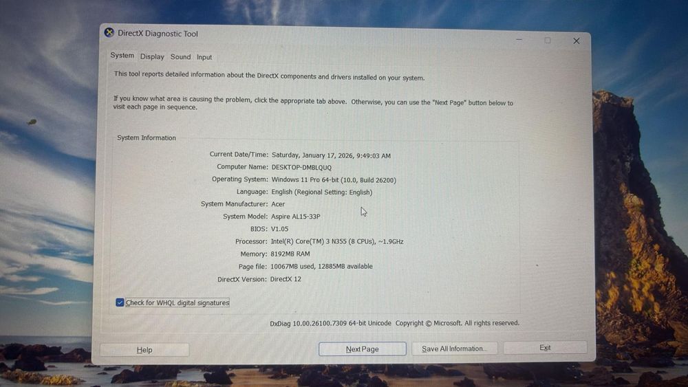 Laptop Acer 15.6'' Extensa 15 EX215-57, FHD IPS, Procesor Intel(R) -A-