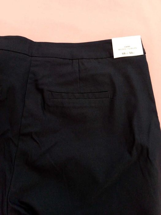 Capri trousers mid rise slim leg 48