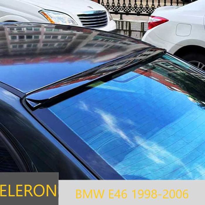 Eleron Lip Luneta Spoiler Geam BMW Seria 3 E46, Negru Lucios, ABS