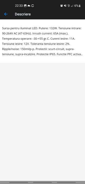 Sursă 12v 11a Mean Well CLG-150-12A