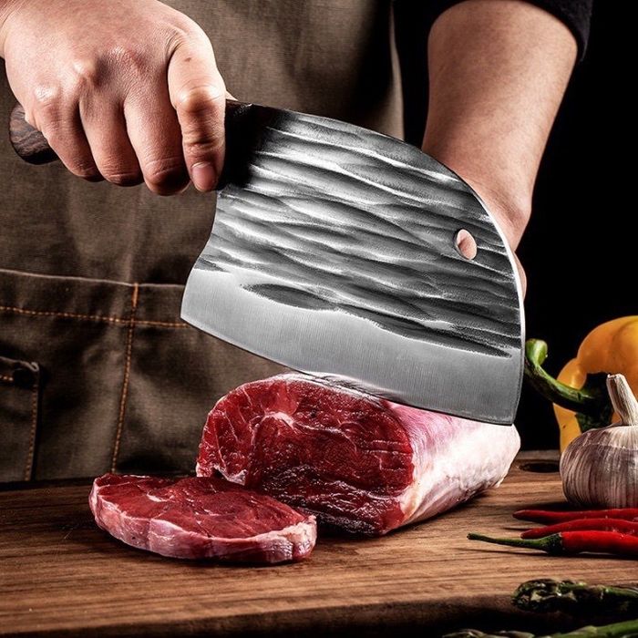 кухненски сатър масивен удобен за месо риба кълцане неръждаема стомана