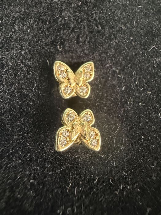 Златни обеци 14к нови