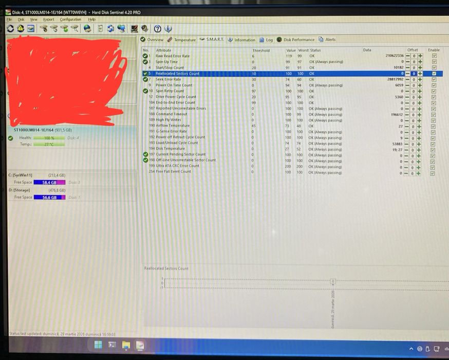 Hard Disk laptop 2.5 SSHD Seagate ST1000LM014