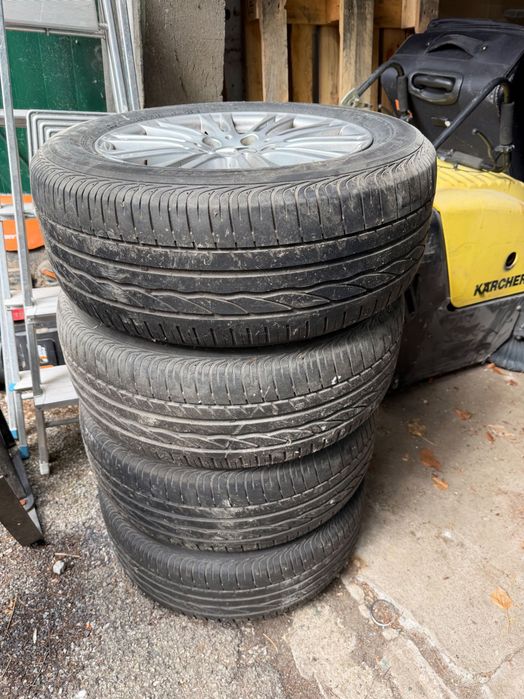 4 бр. алуминиеви джанти Mercedes с летни гуми 225/55 R16