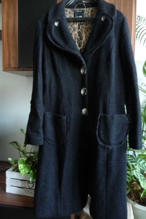 Италиански черен тренч /манто /
