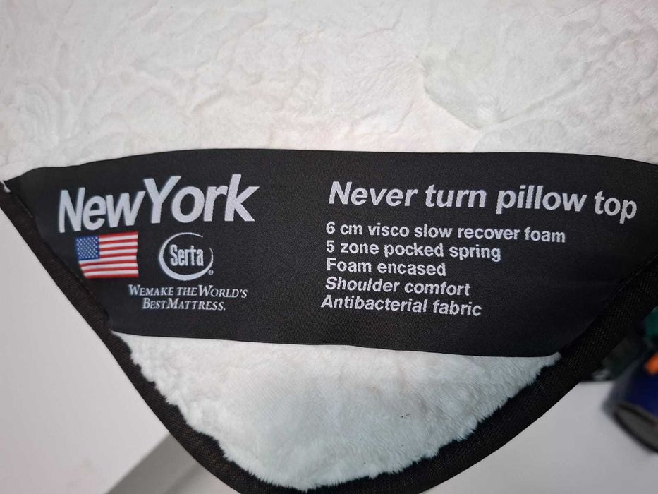 Saltea Mobexpert Serta New York 194×204 cm | Memory Foam + Pocket Spring