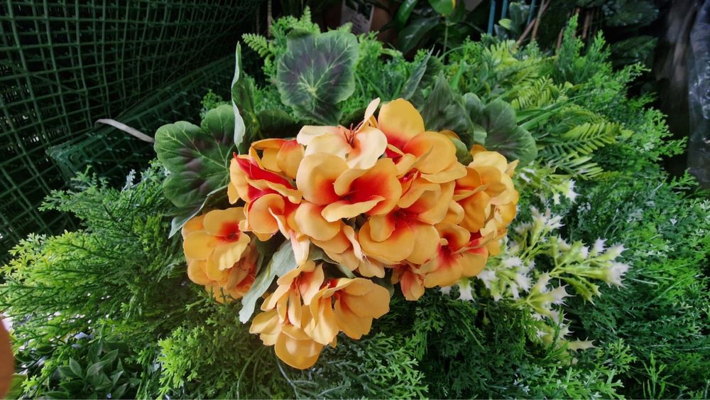 Buchet muscata  artificiala Premium 9 fire cu aspect natural pentru aranjamente florale