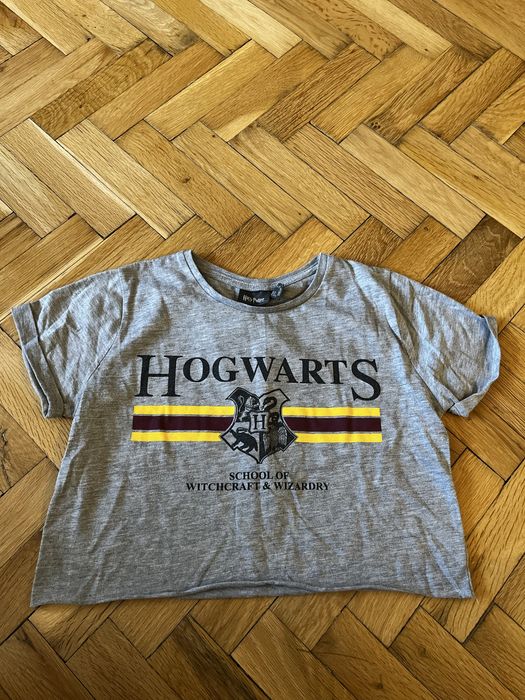 Сива кроп тениска на Хари потър, размер 32