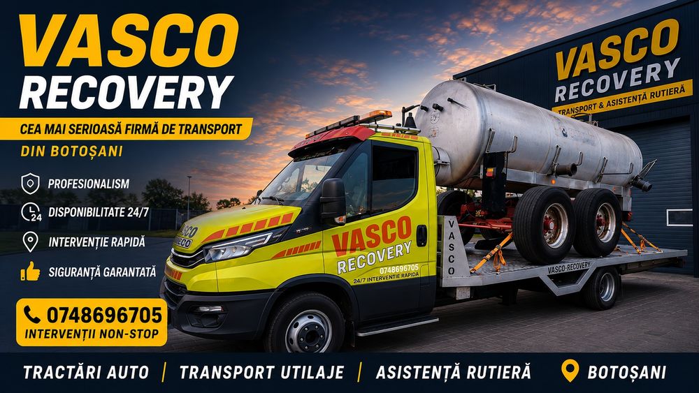 Servicii macara tractări auto utilaje