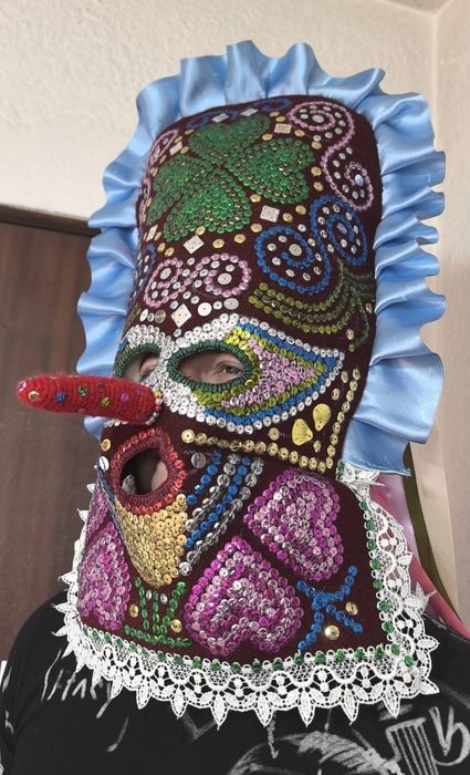 Кукерска гугла маска, нова, декорация, изкуство