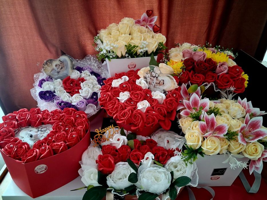 Aranjamente florale din săpun