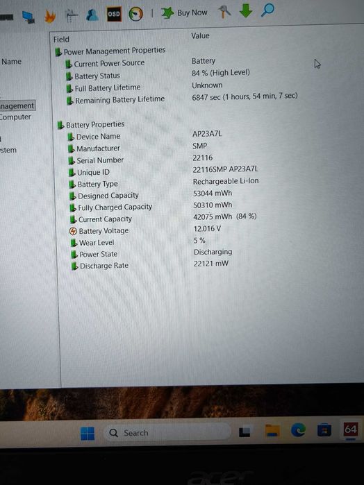 Acer Aspire 3 Intel i5 1235u, 16GB DDR4, 512GB Nvme с Гаранция