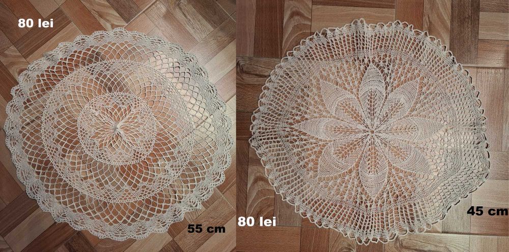 Mileu traditional, fata de masa, crosetata manual