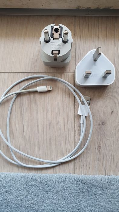 Incarcator Apple UK+adaptor+Cablu Lightning alimentare date Curier OLX