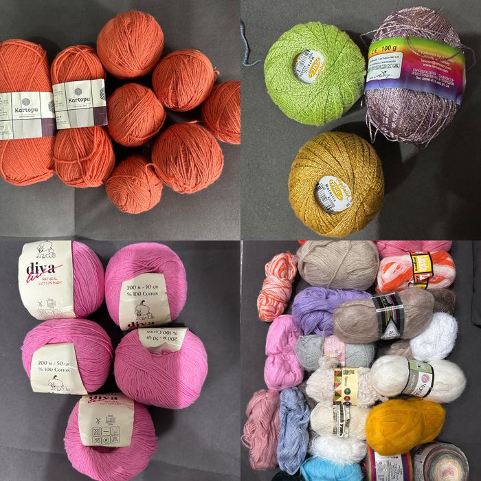 Продаются нитки для вязания разные