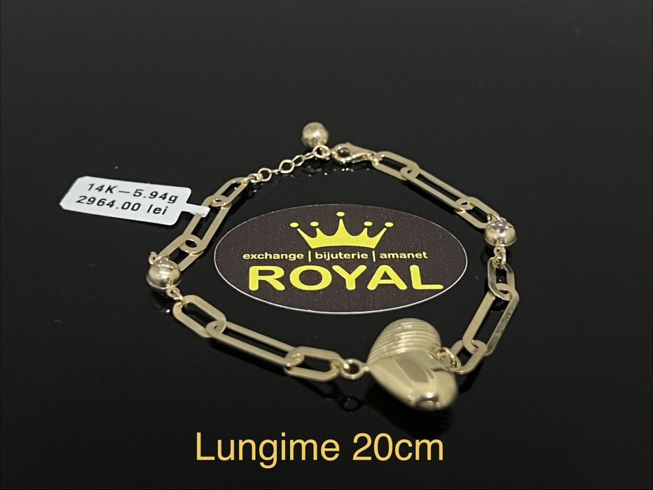 Bijuteria Royal CB : Bratara dama aur nou 14k 5,94gr