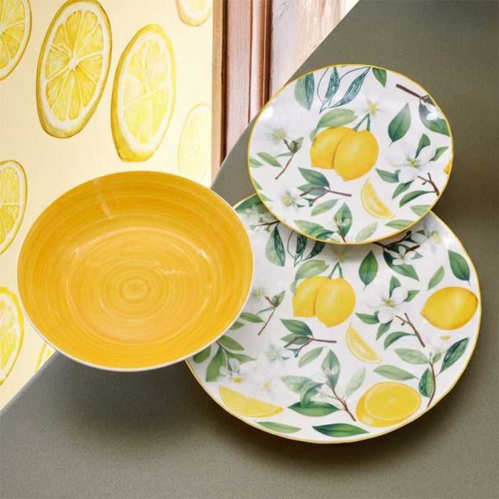 Сервиз за хранене с лимони