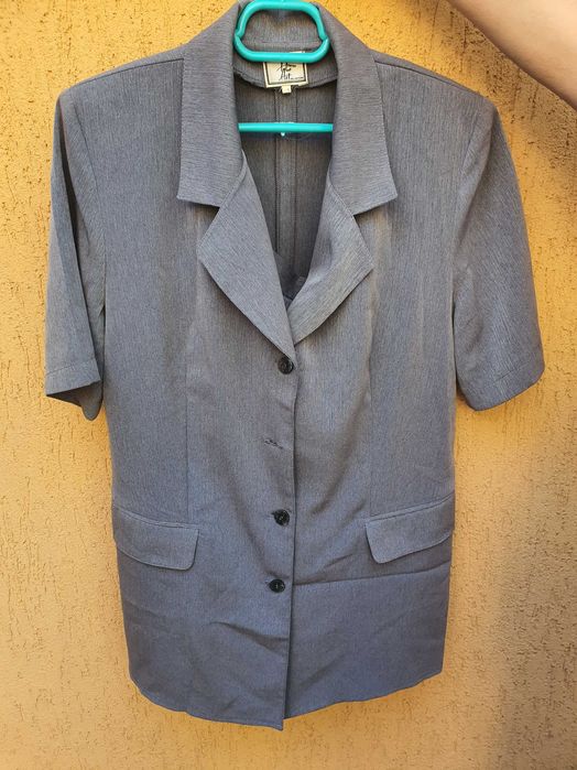 Costum dama sacou si fusta gri, marime S,  House of Art