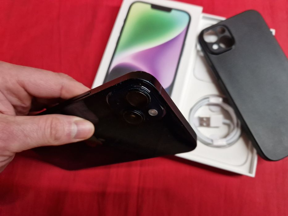 -Iphone 14 Plus, ca Nou, 128Gb, 6Ram, Natural Titanium, ireprosabil, b