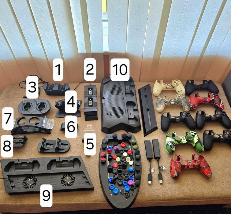 PS4 SONY охлаждане стойки за контролери